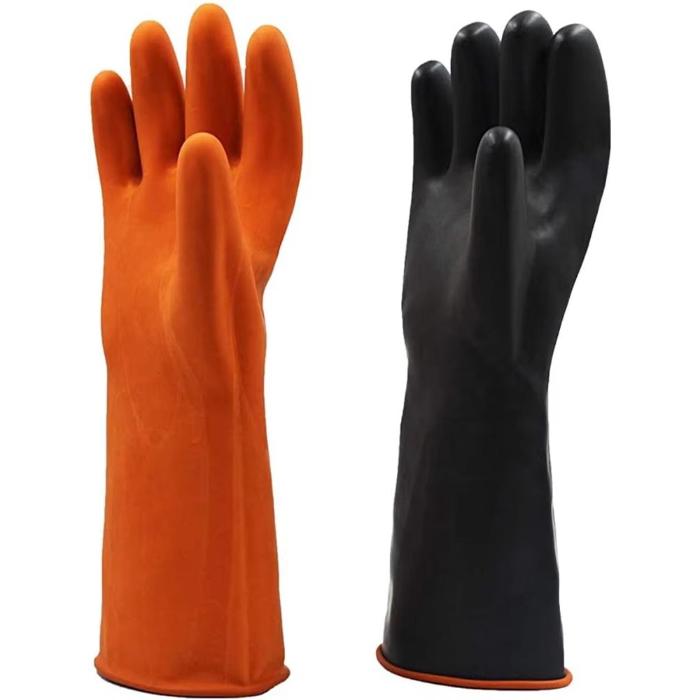 ExtraLong Rubber Cleaning Gloves 14inch Dishwashing And Household Scrub Gloves 2