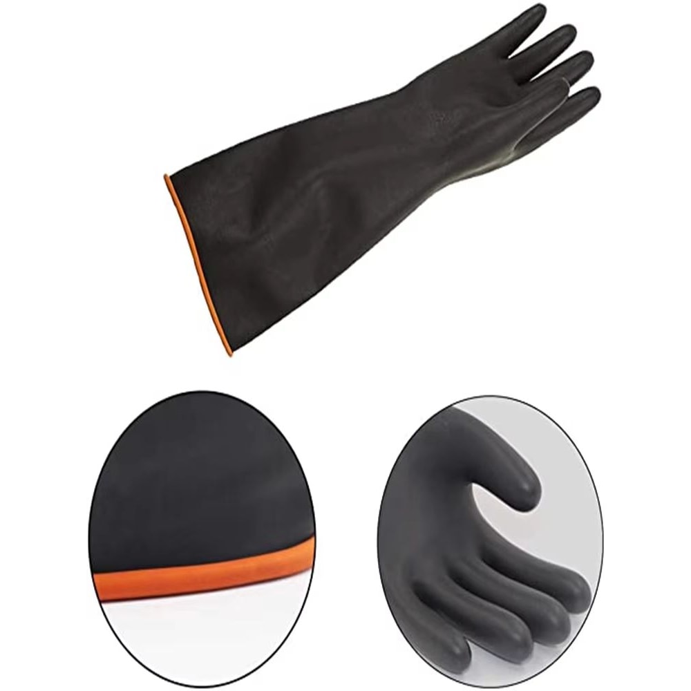 ExtraLong Rubber Cleaning Gloves 14inch Dishwashing And Household Scrub Gloves 3