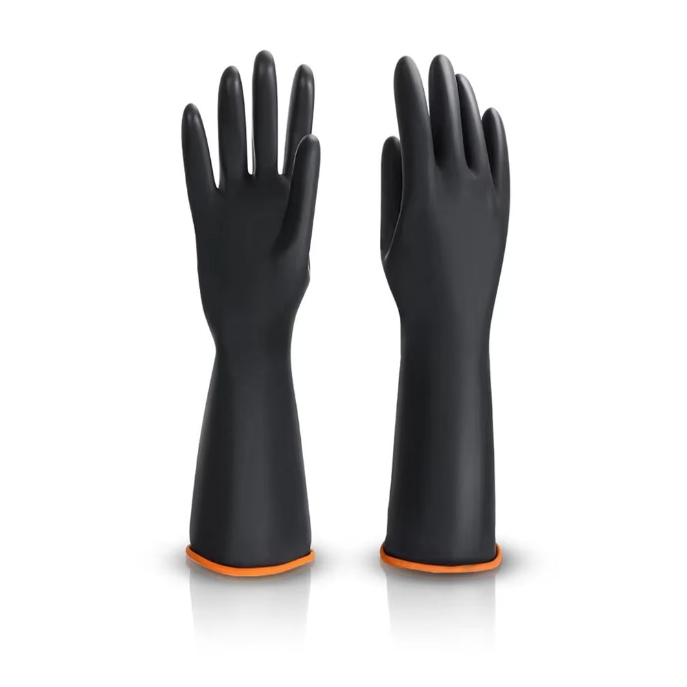 ExtraLong Rubber Cleaning Gloves 14inch Dishwashing And Household Scrub Gloves 6