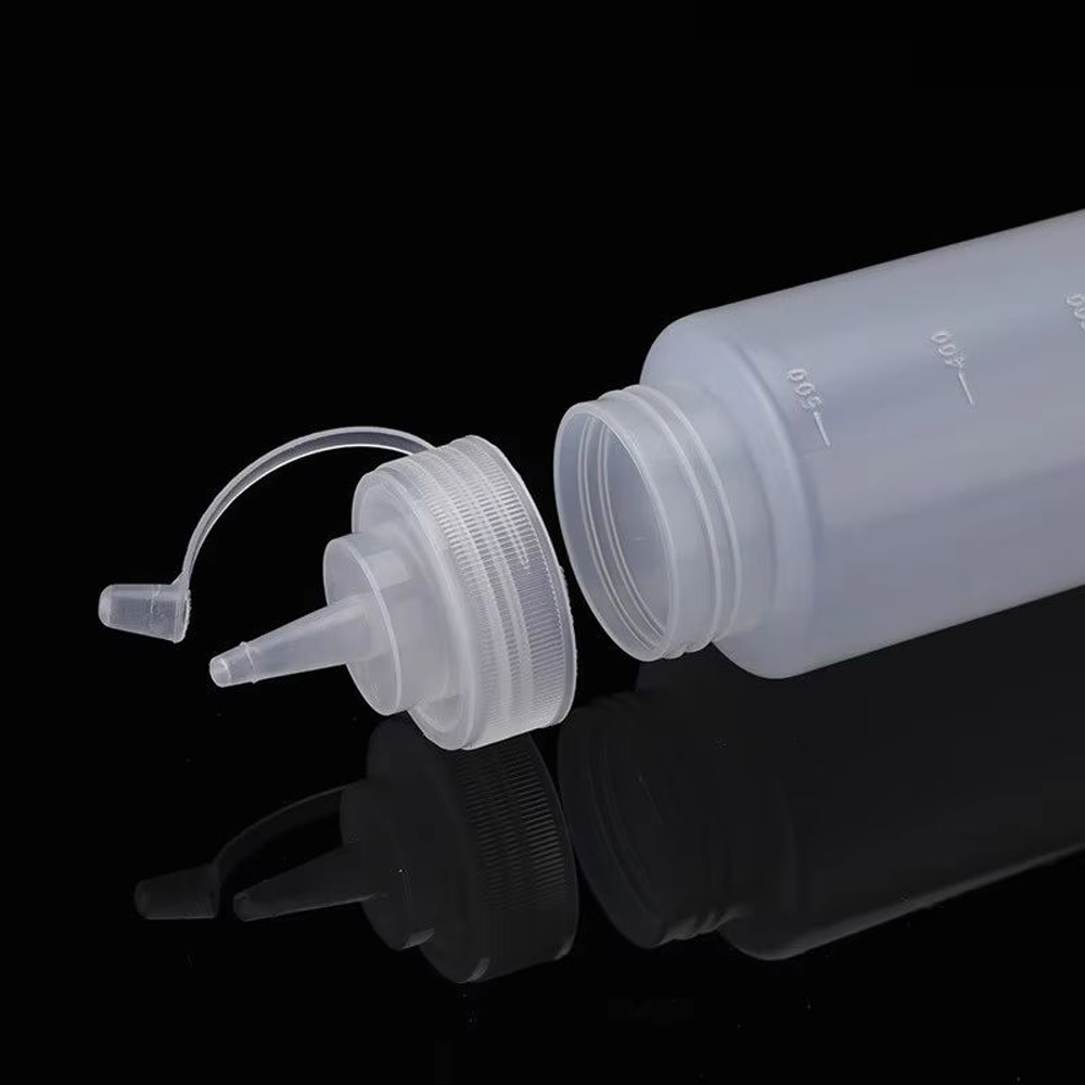 Pointed Tip Sauce Squeeze Bottle 169 Fl Oz Refillable Plastic Condiment Dispenser 2
