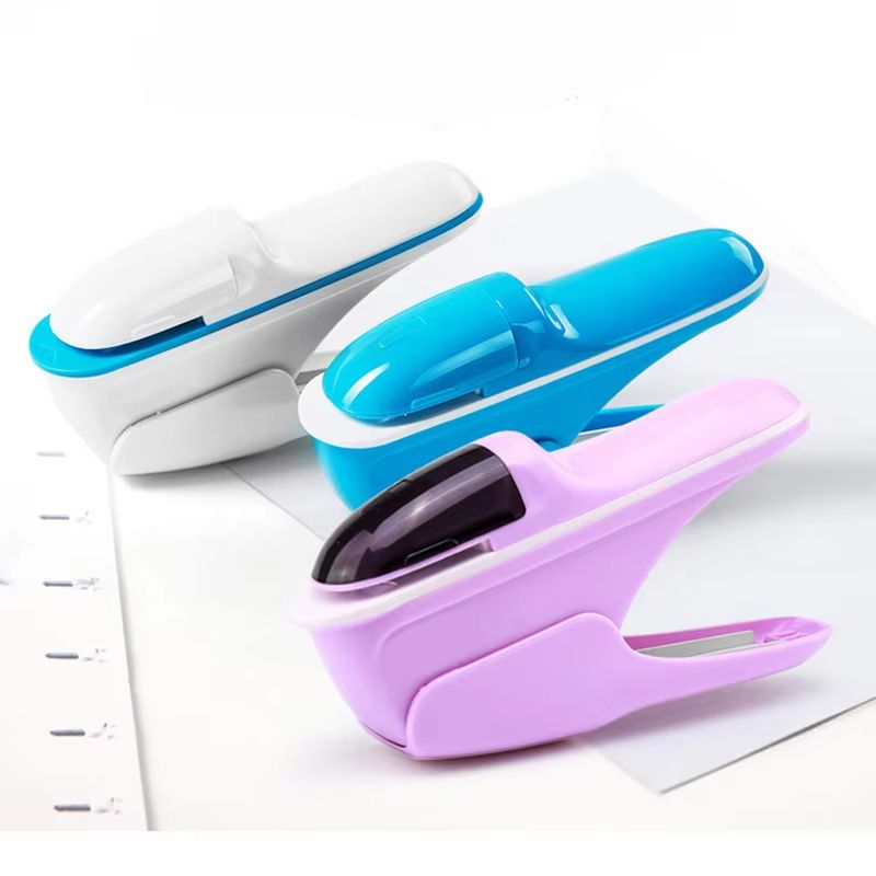 Desktop Stapleless Stapler Paper Binding Tool Office School Document Fastener 3