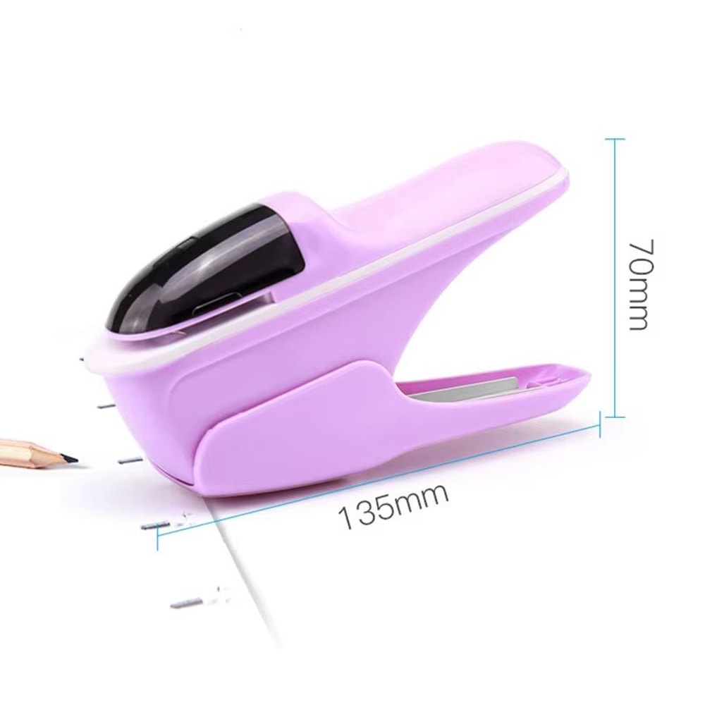 Desktop Stapleless Stapler Paper Binding Tool Office School Document Fastener 5