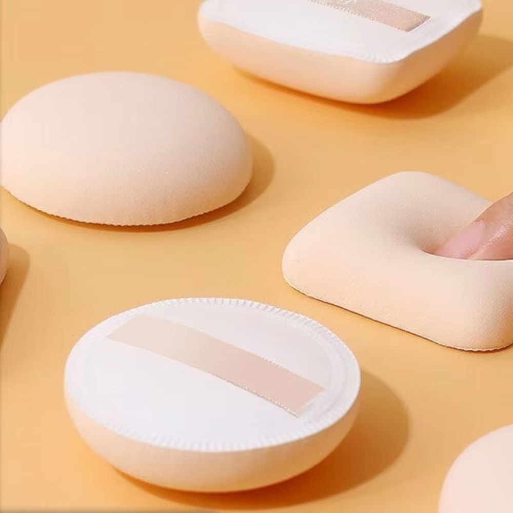 2Pack Pink Cotton Candy Air Cushion Powder Puff DualUse Wet Dry Makeup Sponges 0
