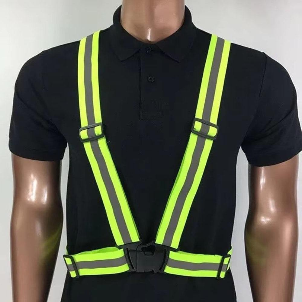 Adjustable Reflective Safety Vest Outdoor Night Running Cycling Visibility Gear 2