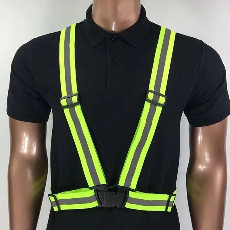 Adjustable Reflective Safety Vest Outdoor Night Running Cycling Visibility Gear 2