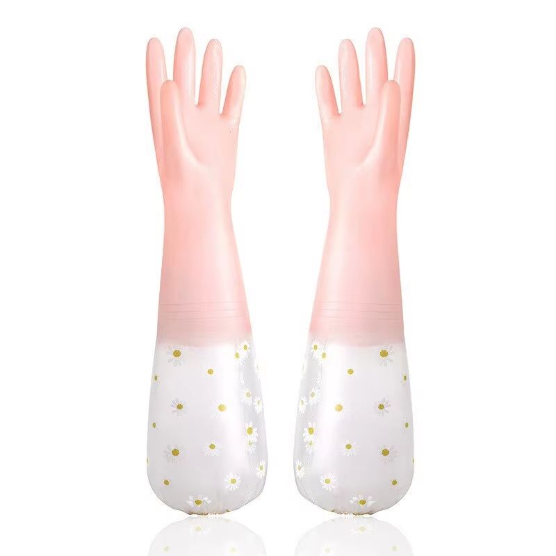 Waterproof Household Latex Cleaning Gloves Durable Kitchen Laundry Protection 6