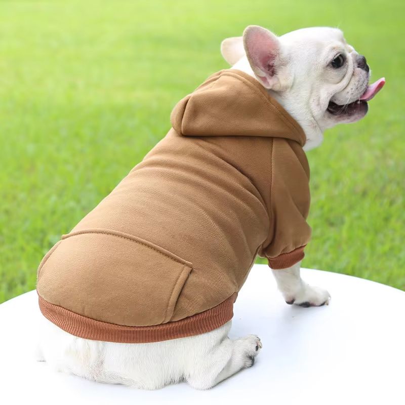 Fashion Dog Hoodie For Autumn And Winter Thick Warm Pet Clothes For Small Dogs 1