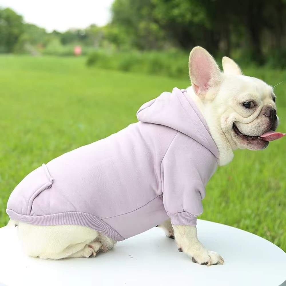 Fashion Dog Hoodie For Autumn And Winter Thick Warm Pet Clothes For Small Dogs 2