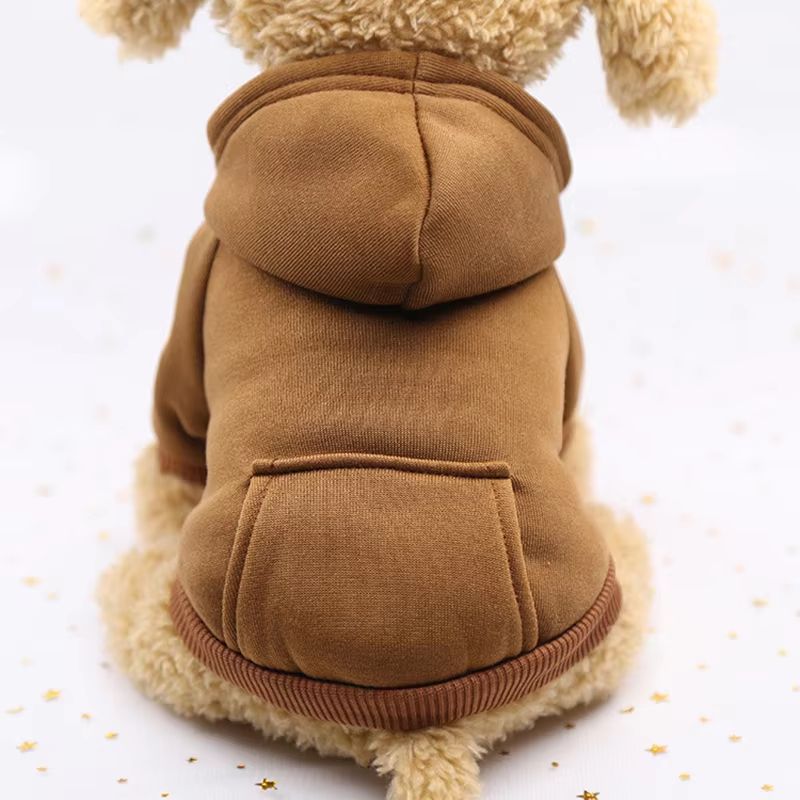 Fashion Dog Hoodie For Autumn And Winter Thick Warm Pet Clothes For Small Dogs 6