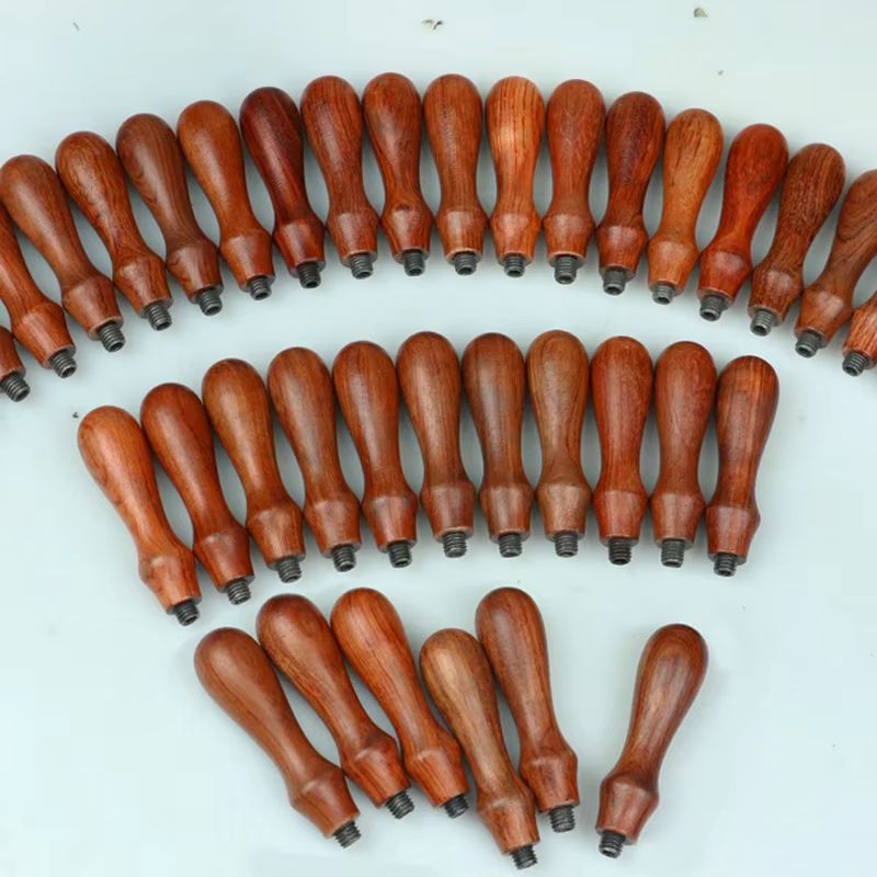 Retro Wooden Handle Wax Seal Tool DIY Envelope Sealing Roller Stamp 3