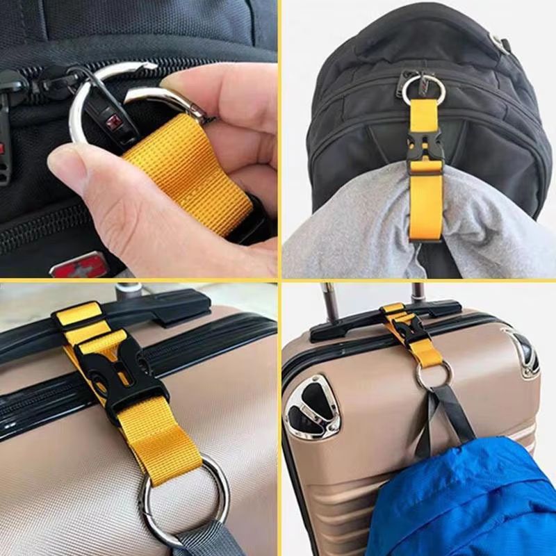 Portable Luggage Hanging Buckle Strap For Backpack And Suitcase 3