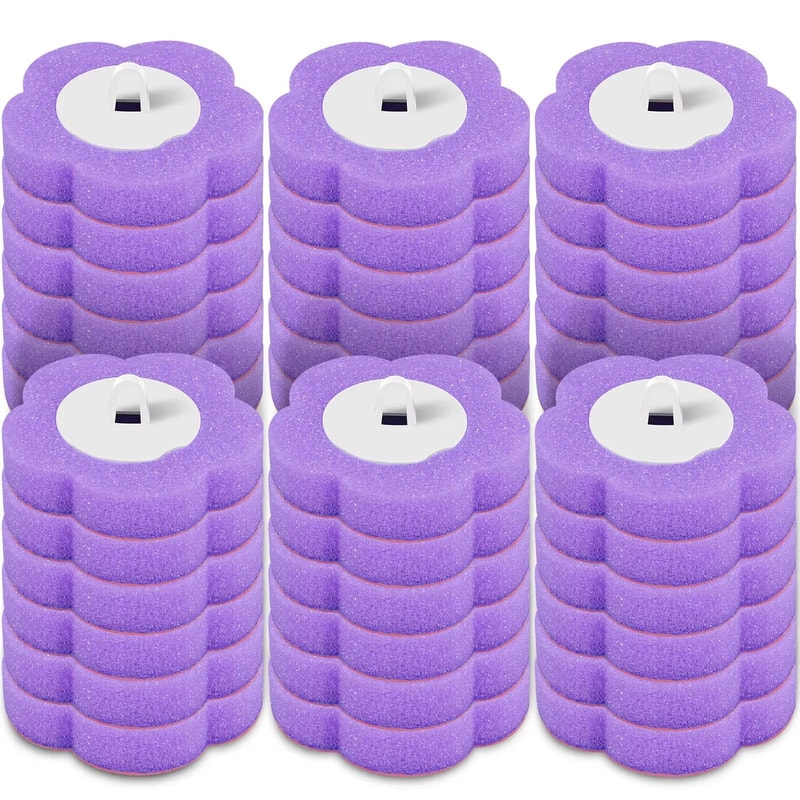 WallMounted Disposable Toilet Brush Set With Long Handle And Replaceable Heads 18 Or 36 Pieces 9