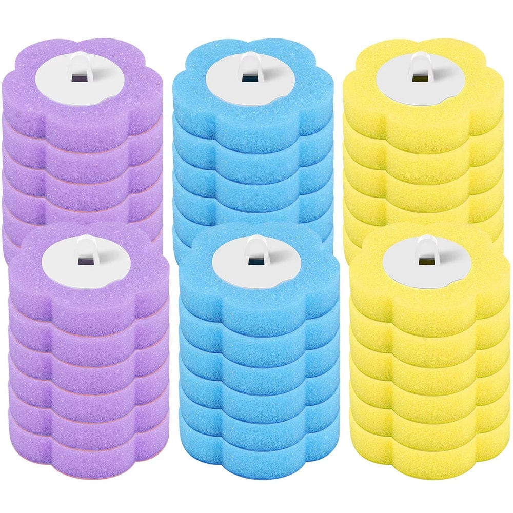 WallMounted Disposable Toilet Brush Set With Long Handle And Replaceable Heads 18 Or 36 Pieces 10