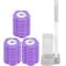 WallMounted Disposable Toilet Brush Set With Long Handle And Replaceable Heads 18 Or 36 Pieces 7