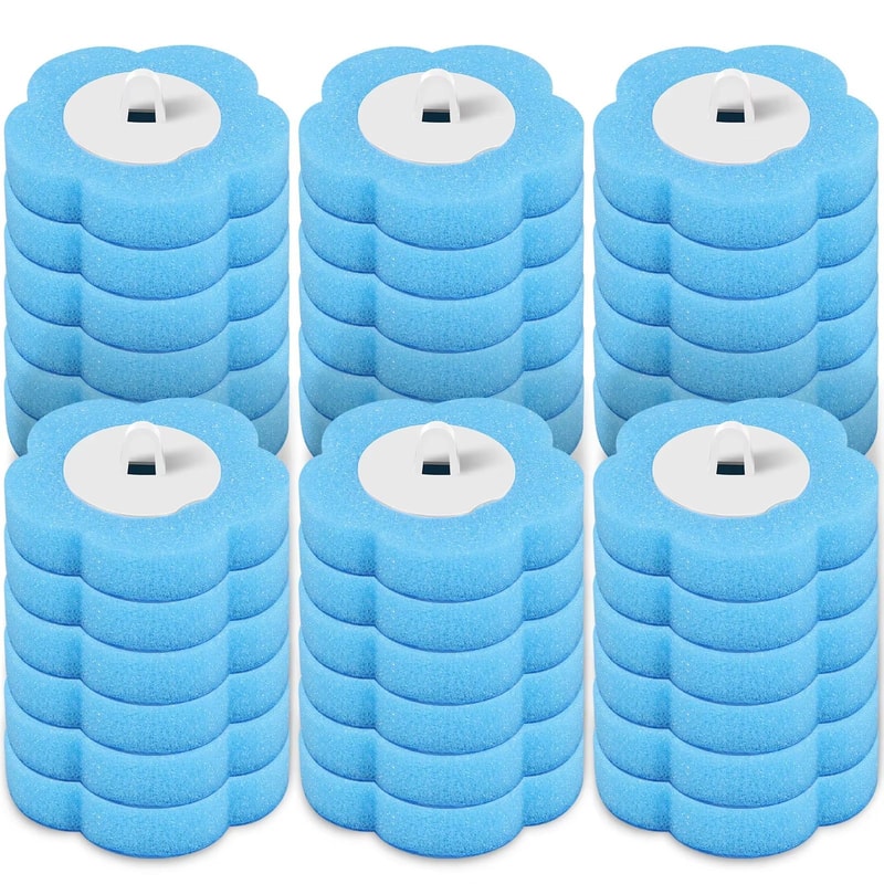 WallMounted Disposable Toilet Brush Set With Long Handle And Replaceable Heads 18 Or 36 Pieces 8