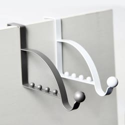 over-the-door multi-hook storage hanger rack for coats bags hats and household items