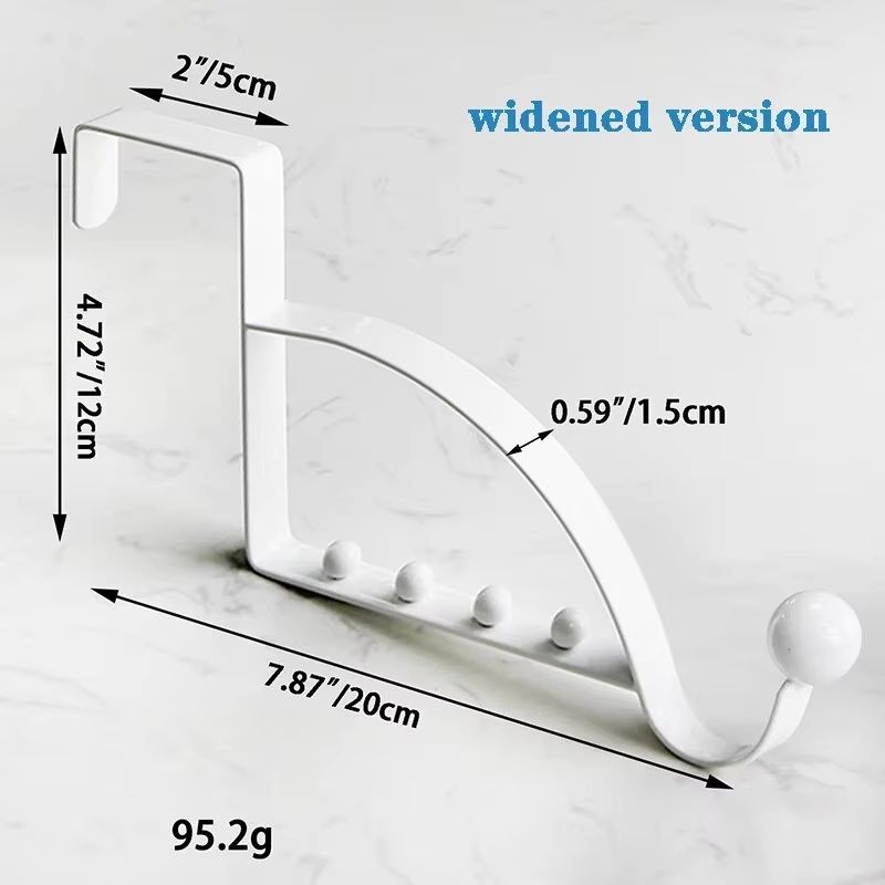 OverTheDoor MultiHook Storage Hanger Rack For Coats Bags Hats And Household Items 9