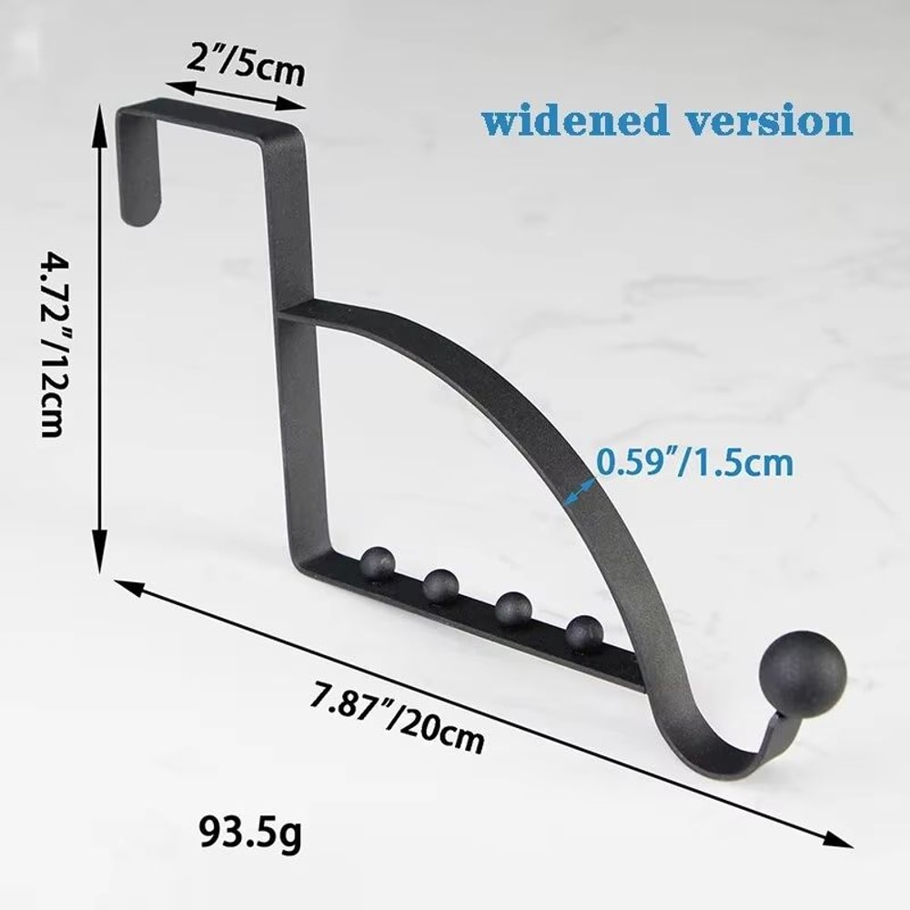 OverTheDoor MultiHook Storage Hanger Rack For Coats Bags Hats And Household Items 10