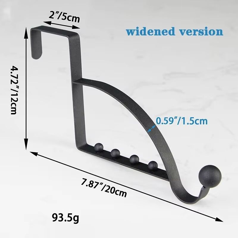 OverTheDoor MultiHook Storage Hanger Rack For Coats Bags Hats And Household Items 10