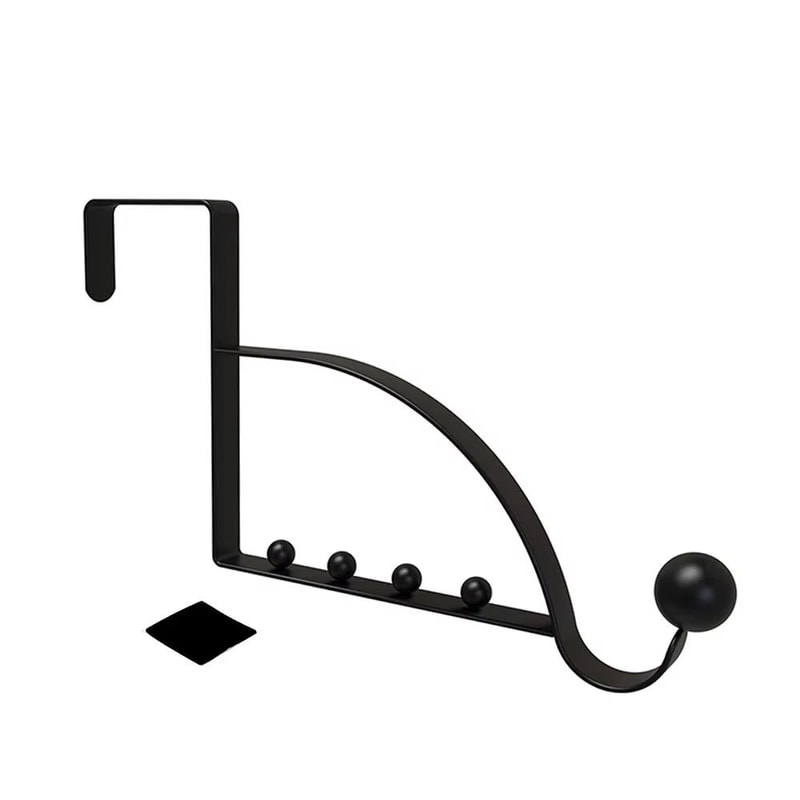 OverTheDoor MultiHook Storage Hanger Rack For Coats Bags Hats And Household Items 5