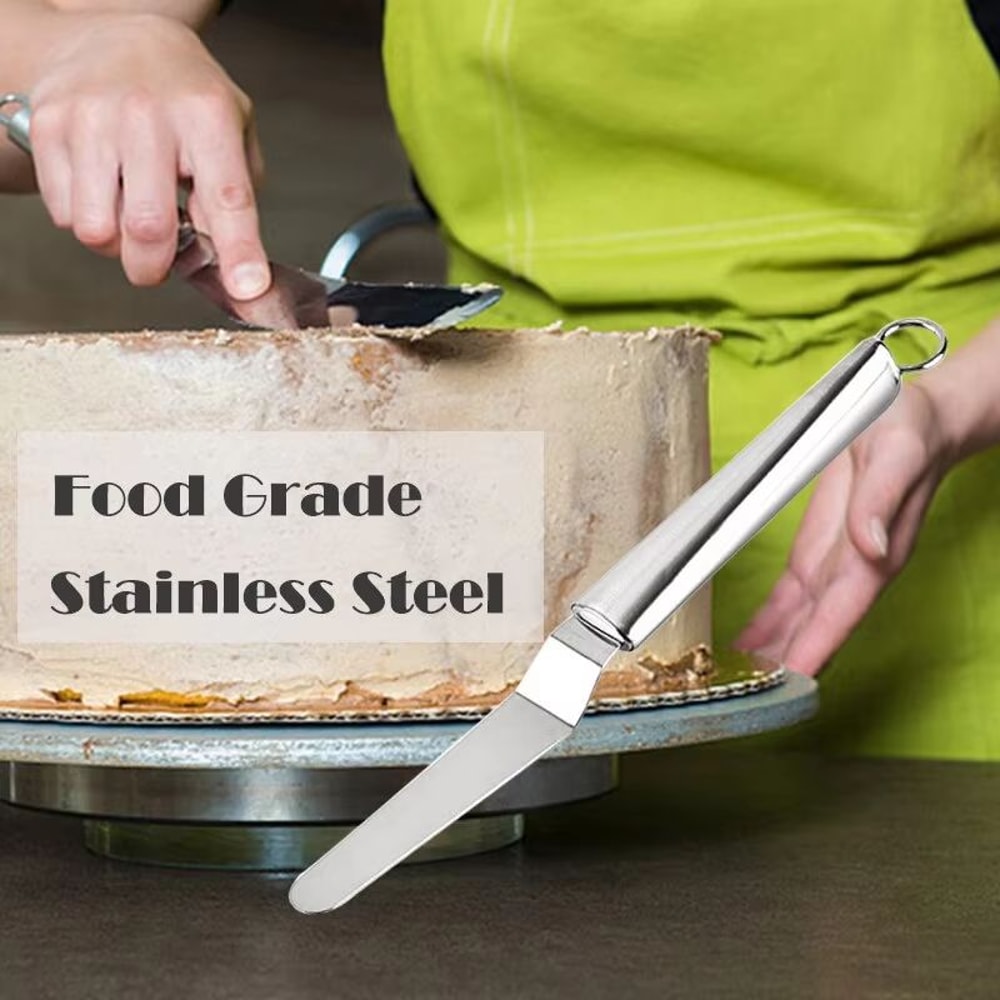 Stainless Steel Cake Icing Spatula Butter Frosting Spreader For Pastry Decorating 2