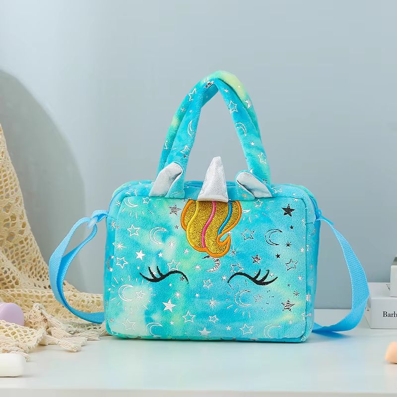 Kids Plush Unicorn Crossbody Bag Soft Shoulder Handbag Coin Purse For Girls 768x610x205in 6