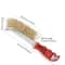 Steel Wire Roller Brush With Wooden Handle HeavyDuty Rust Removal Grill Cleaner 4
