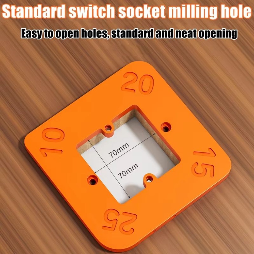 Woodworking Router Corner Radius Templates Jig Set ABS Curved Routing R10 To R50 3