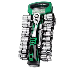 72-drive socket set with ratchet wrenches – compact sockets for car and auto repair