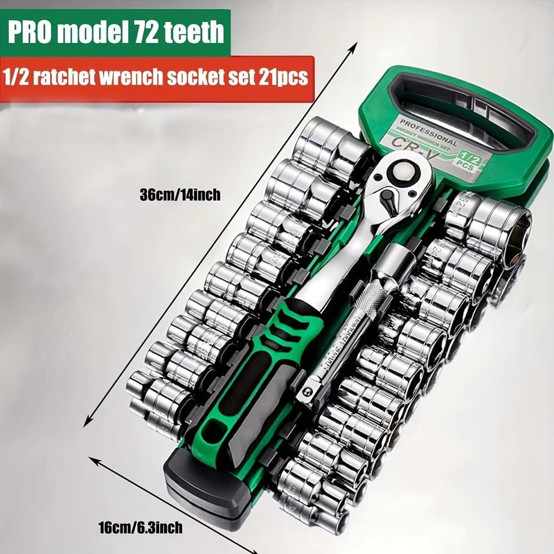 72Drive Socket Set With Ratchet Wrenches Compact Sockets For Car And Auto Repair 4