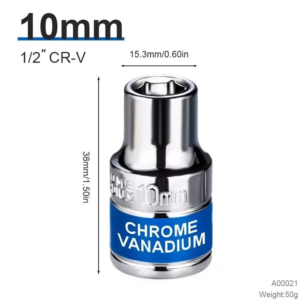 12 Drive Deep Impact Socket Set 832 Mm HeavyDuty Impact Sockets For Pneumatic Wrenches Tire Remov 8