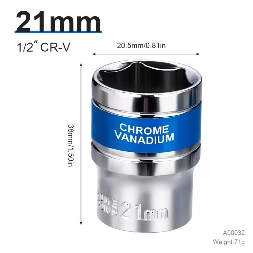 12 Drive Deep Impact Socket Set 832 Mm HeavyDuty Impact Sockets For Pneumatic Wrenches Tire Remov 18