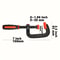 HeavyDuty 7Inch Spring Clamps Reinforced Plastic Nylon Strong Force Spring Jaw Opening Clamps 2Pac 4