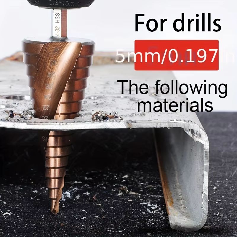 M35 Cobalt Step Drill Bit 412 420 432 Mm HighSpeed Steel Hole Cutter For Metal Stainless Steel 1