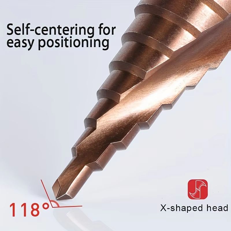 M35 Cobalt Step Drill Bit 412 420 432 Mm HighSpeed Steel Hole Cutter For Metal Stainless Steel 4