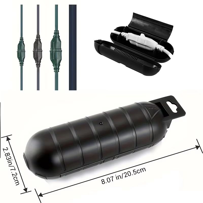 Outdoor Extension Cable Safety Cover Waterproof Weatherproof Electrical Connection Box For Indoor 4