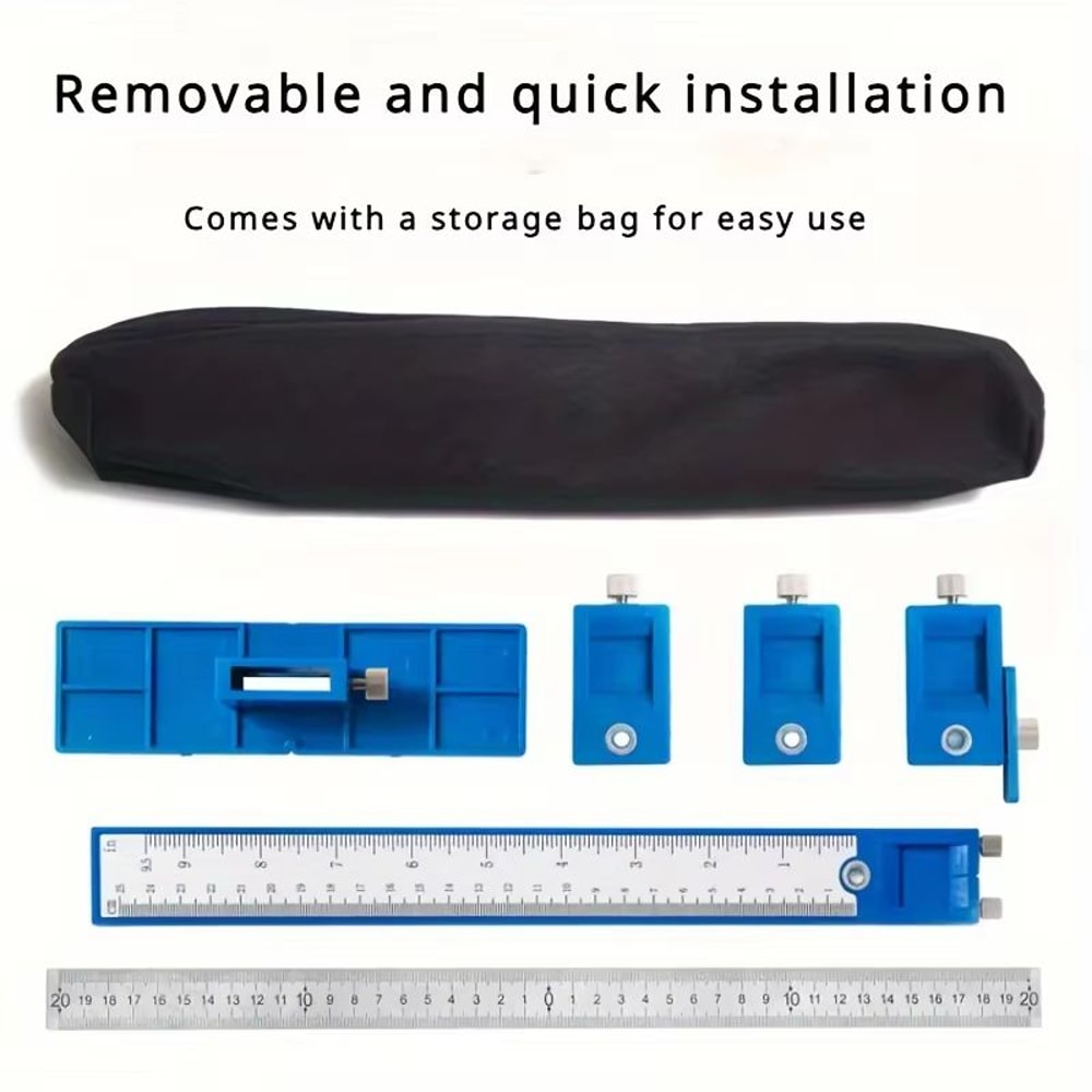 Adjustable Cabinet Hardware Jig Tool Precision Alignment Positioning Guide For Drilling Dowelling 5