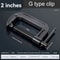 GShaped Mini CFixture Clamp With Sliding THandle HeavyDuty Woodworking Welding Metal Workpiece To 4