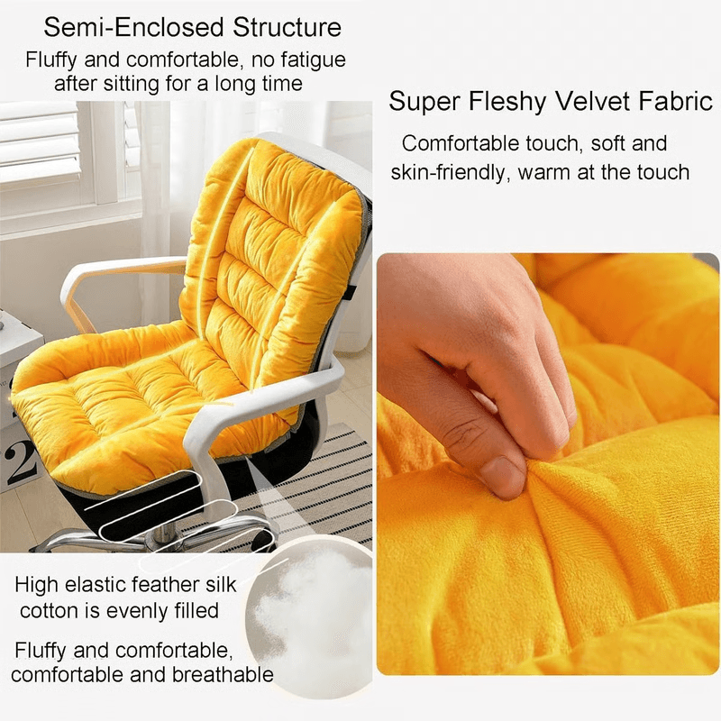 Soothing back pain heating cushion