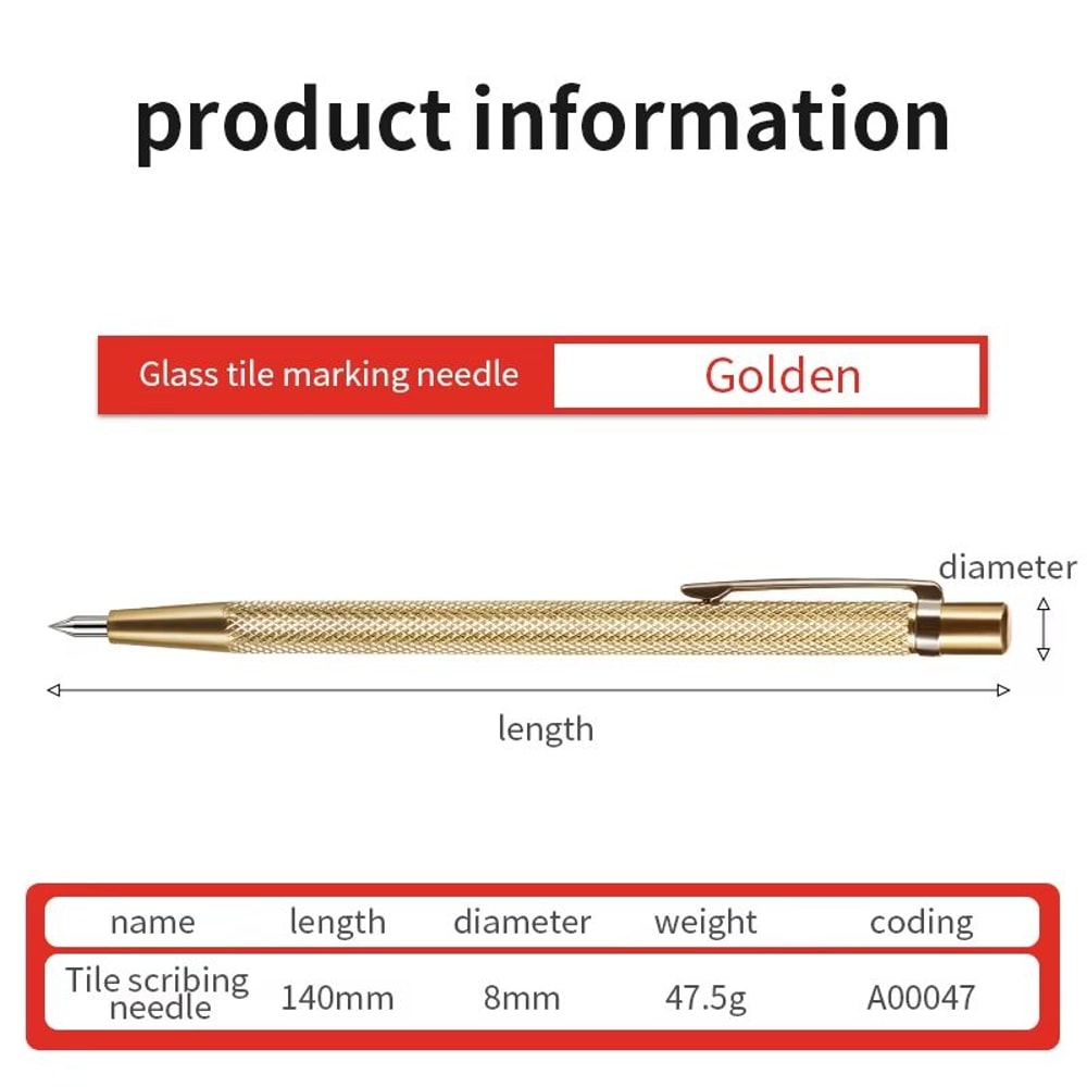 Precision MultiSurface Engraving Scriber Pen For Glass Tile Metal And Wood 4