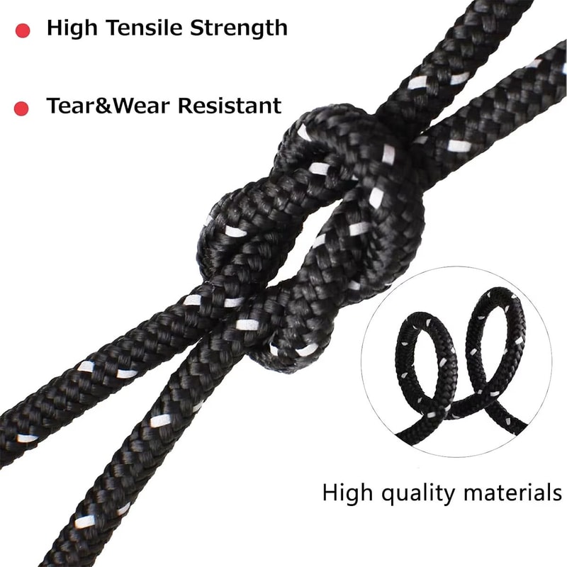 6mm Outdoor Safety Climbing Rope 1312ft Rescue And Abseiling Lifeline 1