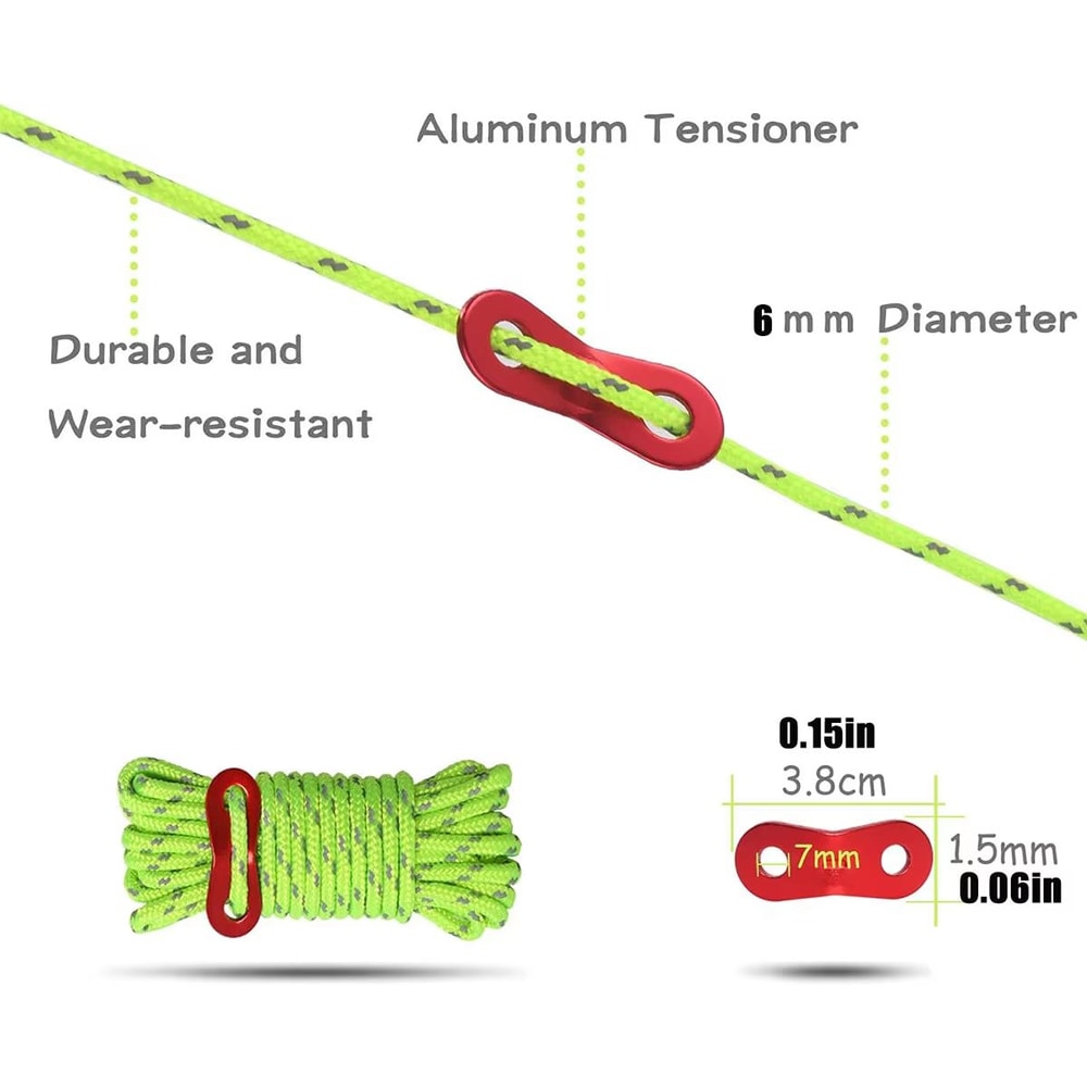 6mm Outdoor Safety Climbing Rope 1312ft Rescue And Abseiling Lifeline 5