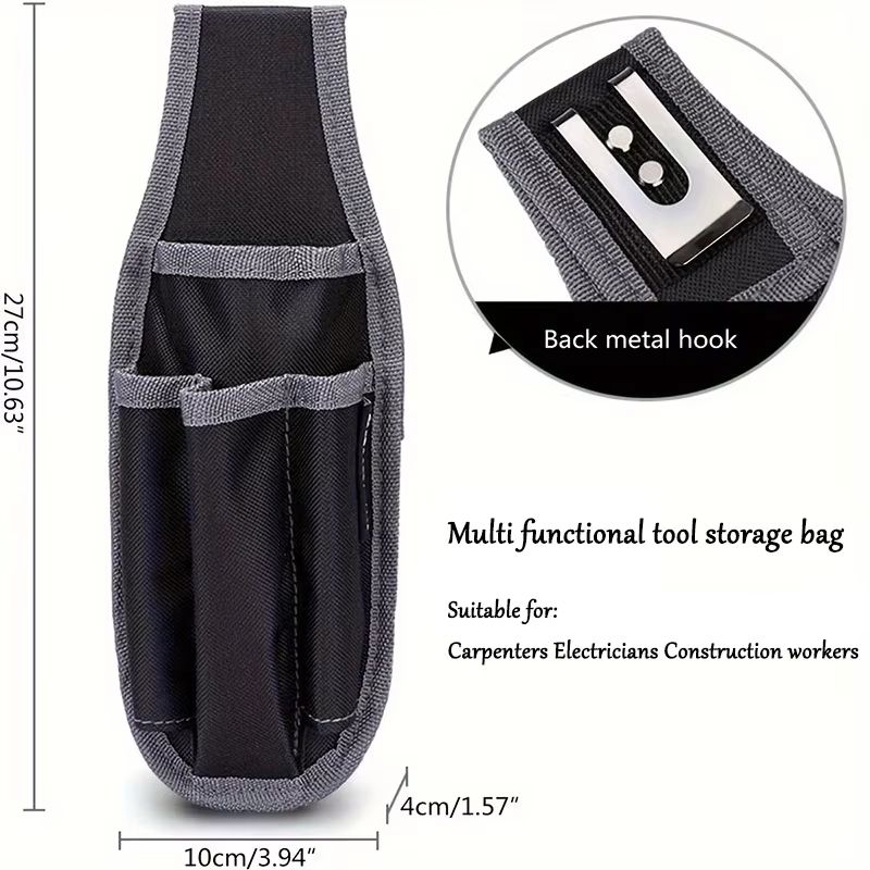 HeavyDuty Electrician Tool Waist Bag With Multiple Storage Pockets 6