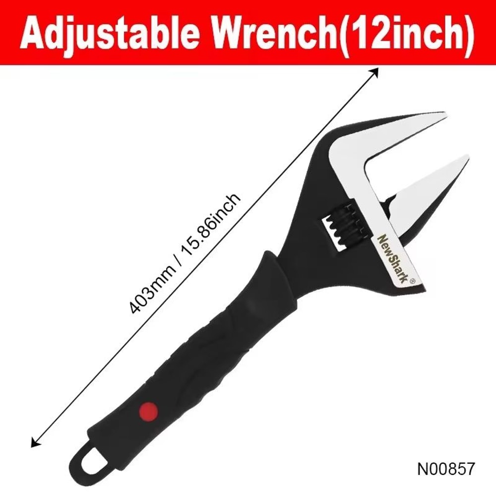 Adjustable Spanner Set 6in 8in 10in 12in Multifunction Workshop Wrenches 9