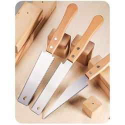 6-inch double-sided hand saw with flexible blade for precision woodworking