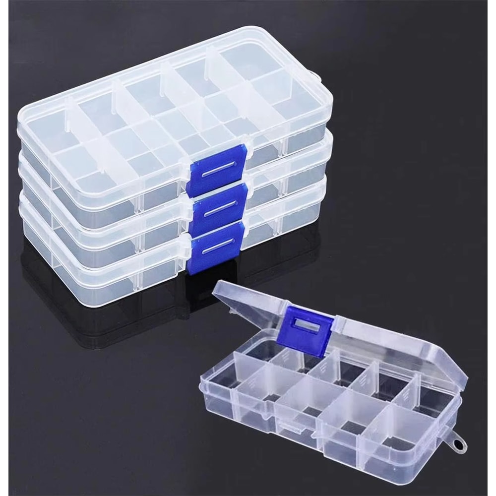 Adjustable 1015 Compartment Plastic Storage Box Organizer For Jewelry And Small Accessories 0