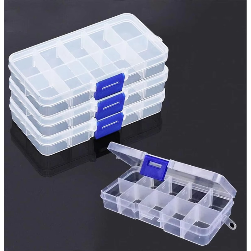 Adjustable 1015 Compartment Plastic Storage Box Organizer For Jewelry And Small Accessories 0