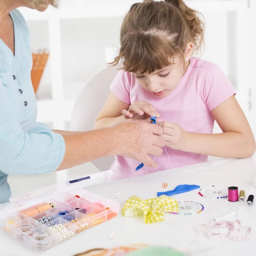 Adjustable 1015 Compartment Plastic Storage Box Organizer For Jewelry And Small Accessories 1