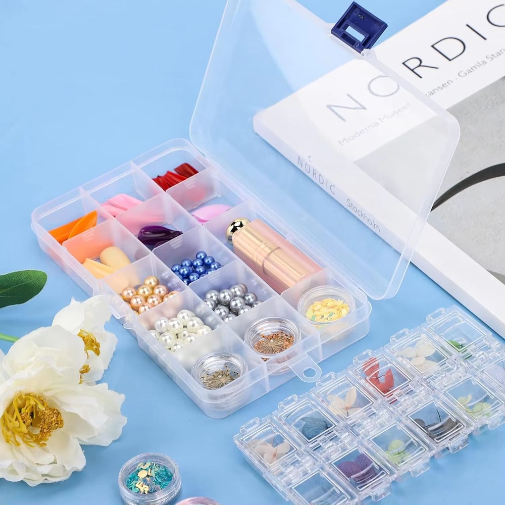 Adjustable 1015 Compartment Plastic Storage Box Organizer For Jewelry And Small Accessories 3