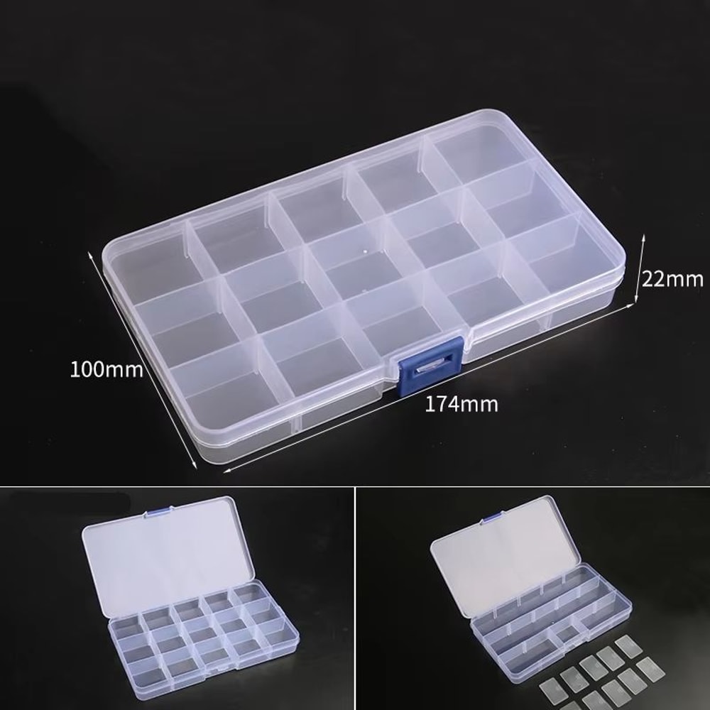 Adjustable 1015 Compartment Plastic Storage Box Organizer For Jewelry And Small Accessories 9